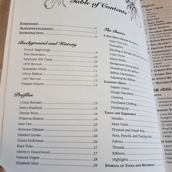 Vintage 1990s Softcover Book Silk Ribbon Embroidery by Judith Baker Montano - Picture 5 of 14